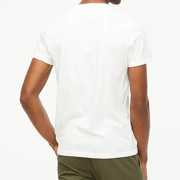J. Crew Cotton Washed Jersey Pocket Tee White XL NWT IN PACKAGE - Picture 2 of 7